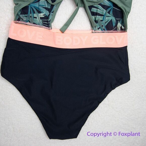 NEW‎ Body Glove one piece swimsuit green black, women's XS - Picture 12 of 16